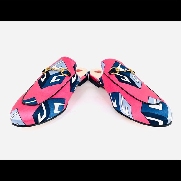 Gucci Princetown Horsebit Satin Mule Slippers 37 - Picture 10 of 11